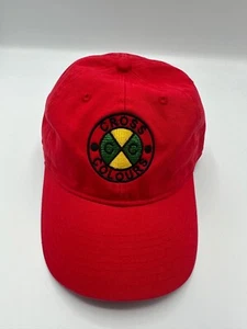 Vintage Cross Colours Logo Adult Graphic Red Baseball Cap Hat One Size - Picture 1 of 6