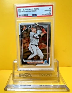Gunnar Henderson PSA 10 !  2024 Bowman Chrome - Picture 1 of 2