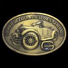 General Tire Company Man Cave Mechanic Wrencher Advertising Vintage Belt Buckle
