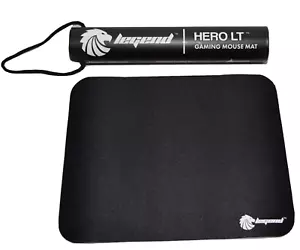 Alfombrilla de ratón Legend Hero LT Gaming negra 9,8 x 8,3" de bajo perfil con tubo protector - Imagen 1 de 7