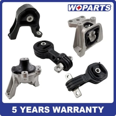 5PCS Engine Motor AND Trans Mount Set Fit For 2007-2011 Honda CR-V 2.4L 4WD Auto - Image 1 of 4