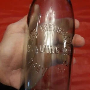 SELTENE Isengart Brewing Company Troy NY, Flasche geprägt, vor 1915, 9 1/2" hoch  - Bild 1 von 5