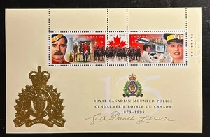 Two - 1998 125th RCMP Anniversary Souvenir Sheets 2x45¢ #1737b & #1737c MNH VF - Picture 1 of 2