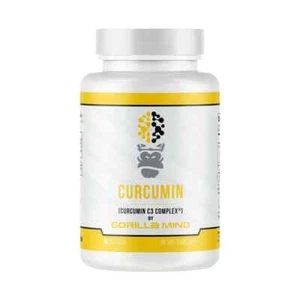 Gorilla Mind Curcumin c3 Komplex Kurkumawurzel Extrakt Gelenkgesundheit 60 Kapseln - Bild 1 von 2