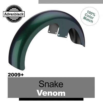Snake Venom 21'' Front Fender Wrapper Hugger Fits Harley Davidson Touring 2009+ - Image 1 of 4