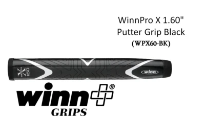 Winn putter grip WinnPro X 1.60" Black (WPX60-BK)