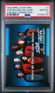 1992 Impel Star Trek #1Where No One Has Gone The Next Generation PSA 10 Pop 6 - Picture 1 of 2
