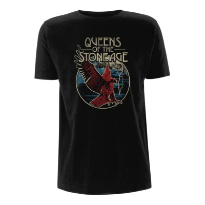 Queens Of The Stone Age T-Shirt Eagle Official Black New - Image 1 of 4