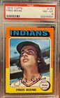 1975 TOPPS #181 Fred Beene, Cleveland INDIANS PSA 8