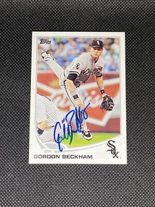 Gordon Beckham Chicago White Sox Signed Auto 2013 Topps Card #215 ~ COA - Picture 1 of 3