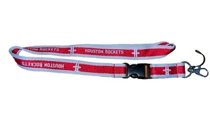 Houston Rockets Breakaway Lanyard with Detachable Key Chain Ring - Picture 1 of 3