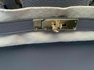 Hermes Original New Birkin Bag KELLY Gray 35 Togo Leather Gold Accessory - Picture 1 of 11