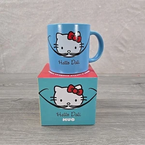 Hello Kitty Mug Blue Hello Dali Coffee Mug Salvador Dali Collectible - Picture 1 of 8