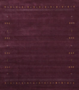 High-quality Purples Living Room Square Rug Wool Handmade Gabbeh 10x10 ft - Picture 1 of 11