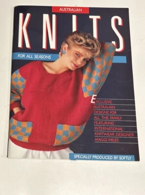 Australian Knits for all seasons, Paperback, 1986 B560o - Image 1 of 4