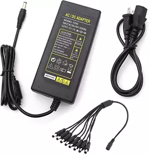 Netzteil für Sicherheitskameras 12V 5A 100V-240V Wechselstrom am Kabel - Bild 1 von 12
