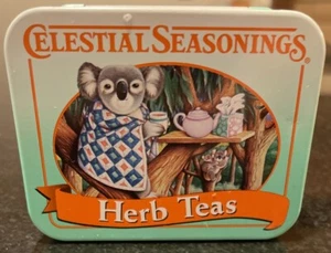 Celestial Seasonings Sleepytime Herb Tea Koala Bear Mini Tin, Travel Hinged Lid - Picture 1 of 5