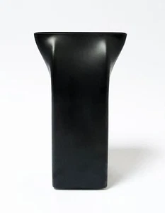 AUTHENTIC ALESSI ADAM SHIRLEY PINCH VASE MATTE BLACK ITALIAN DESIGNER - Picture 1 of 7