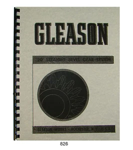 Gleason 20 Deg Straight Bevel Gear System Tables Manual  #826 - Picture 1 of 7