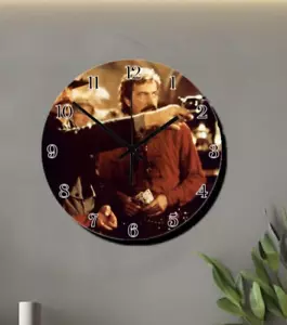 Orologio da parete Tombstone Curly Bill Outlaw Art pezzo di tempo OK corallo - Foto 1 di 3