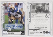 2020 Upper Deck CFL Auto Stanley Bryant #135 Auto