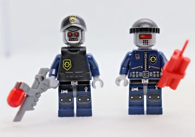 2) Robo Swat Lot 70819 70808 Police Team Movie LEGO® Minifigure Mini Figure - Image 1 of 4