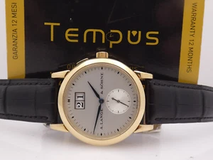 A.LANGE & SOHNE SACHSEN BIG DATE 1.SERIE 102.002 GOLD 18 KT BOX&PAPIERE UHR - Bild 1 von 13