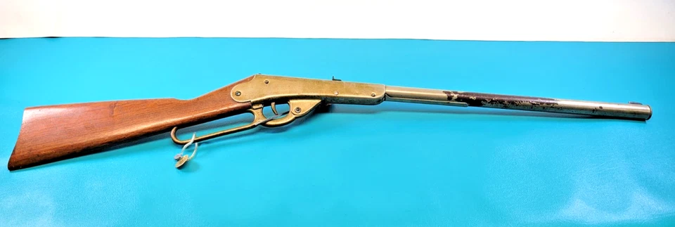 RARO Rifle de Aire Níquel Margarita Modelo B 1000 Disparos BB 2ª Var. & Provenance c. 1910 Foto 1 de 4