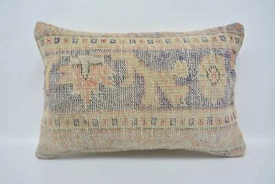 16"x24" Beige Cushion Case, Handmade Kilim Cushion, Kilim Pillow Cover - Image 1 of 4