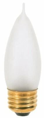 Satco A3667 130V Medium Base 25-Watt CA10 Light Bulb, Frosted - Image 1 of 4