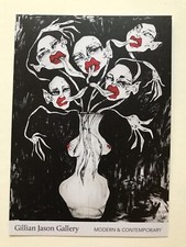 ALINA ZAMANOVA, artist's promotional card, British art fair, 2019