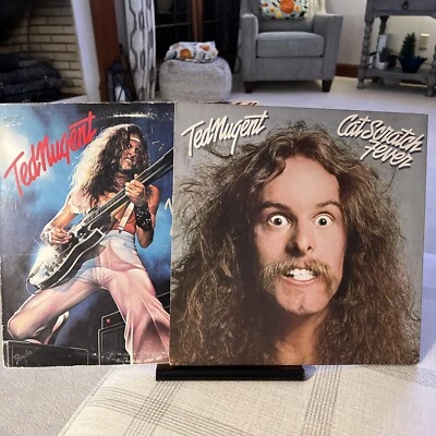 Ted Nugent - 1977 Cat Scratch Fever & 1978 Weekend Warrior LPs - Image 1 of 2