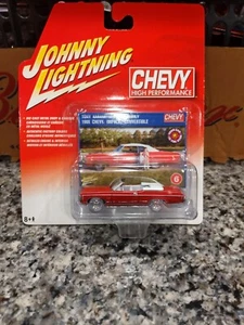 JOHNNY LIGHTNING WHITE LIGHTNING CHEVY HIGH PERFORMANCE 1969 IMPALA CONVERTIBLE - Picture 1 of 9