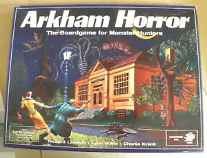 Chaosium 1987 ARKHAM HORROR Board Game 1st Edition Complete qq Lovecraft Monster - Picture 1 of 24
