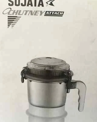 Original Sujata Mezclador Molinillo Chutney Tarro Acero, 500 ml (Blanco) Foto 1 de 4