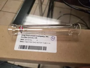 King Instrument Company 3" rotameter tube 1/2-751-4G with Kalrez o-rings - Picture 1 of 2