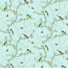 Dolls House Wallpaper 1/12th 1/24th scale Birds Duckegg  Quality Paper #324