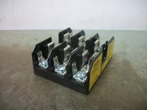 BUSSMANN FUSEHOLDER BM6033PQ 30AMP 600VOLT 3POLE NOB - Picture 1 of 4