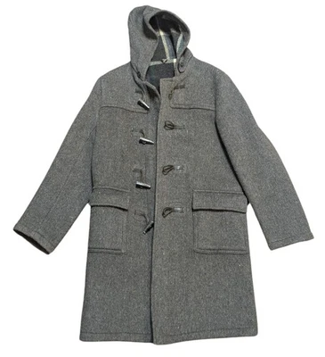 Винтажное пальто | Винтажный 1980-х серый C & A шерсти спортивное пальто размер маленький | ретро пальто - Изображение 1 из 4