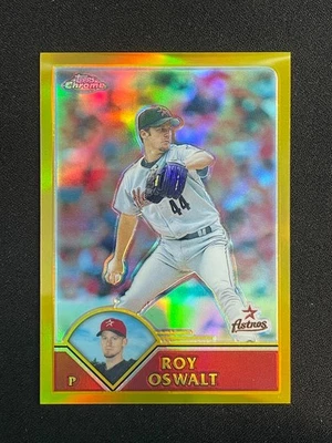 Roy Oswalt 2003 Topps Chrome #38 Gold Refractor Rare #449/449 - Image 1 of 2
