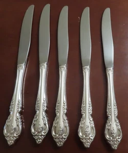 Oneida BRAHMS Set of 5 Dinner Knives Community Silverplate Flatware Lot A - Picture 1 of 4