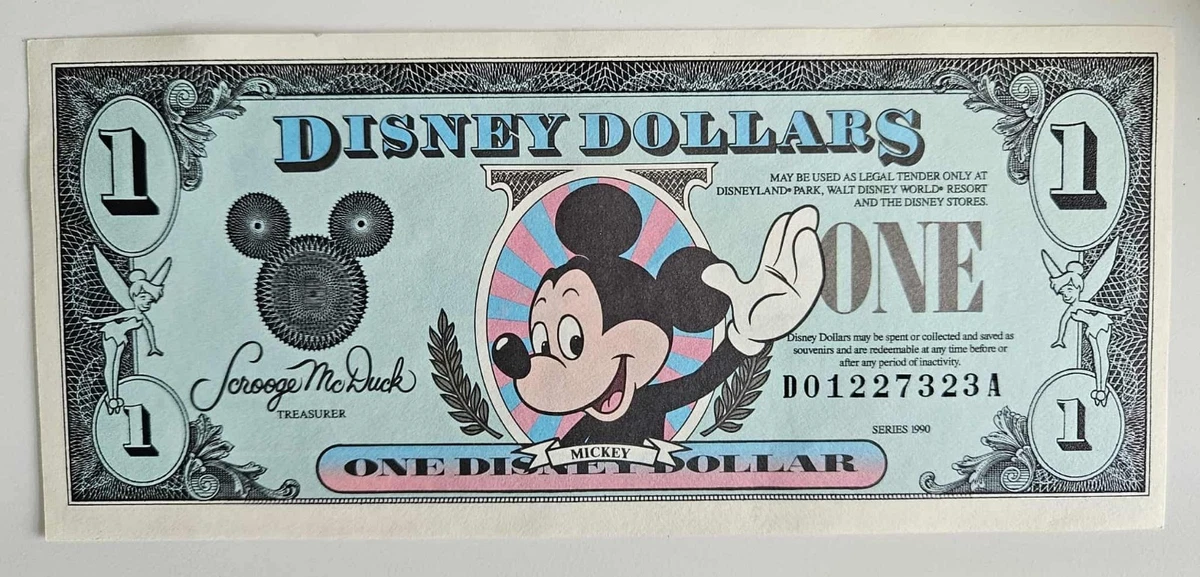 Disney Dollars (1968-Now) | eBay