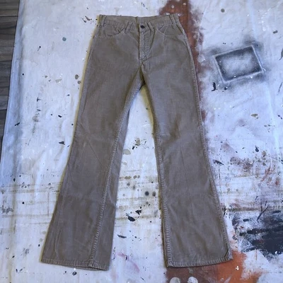 Pantalones de pana vintage años 70 Levi’s 646 28x32 fondo campana tostado acampanado EE. UU.  Foto 1 de 4