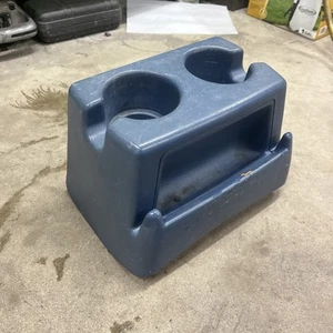1992-1996 Ford F150 F250 F350 Bench Seat Dual Cup Holder Lapis Blue - Picture 1 of 4