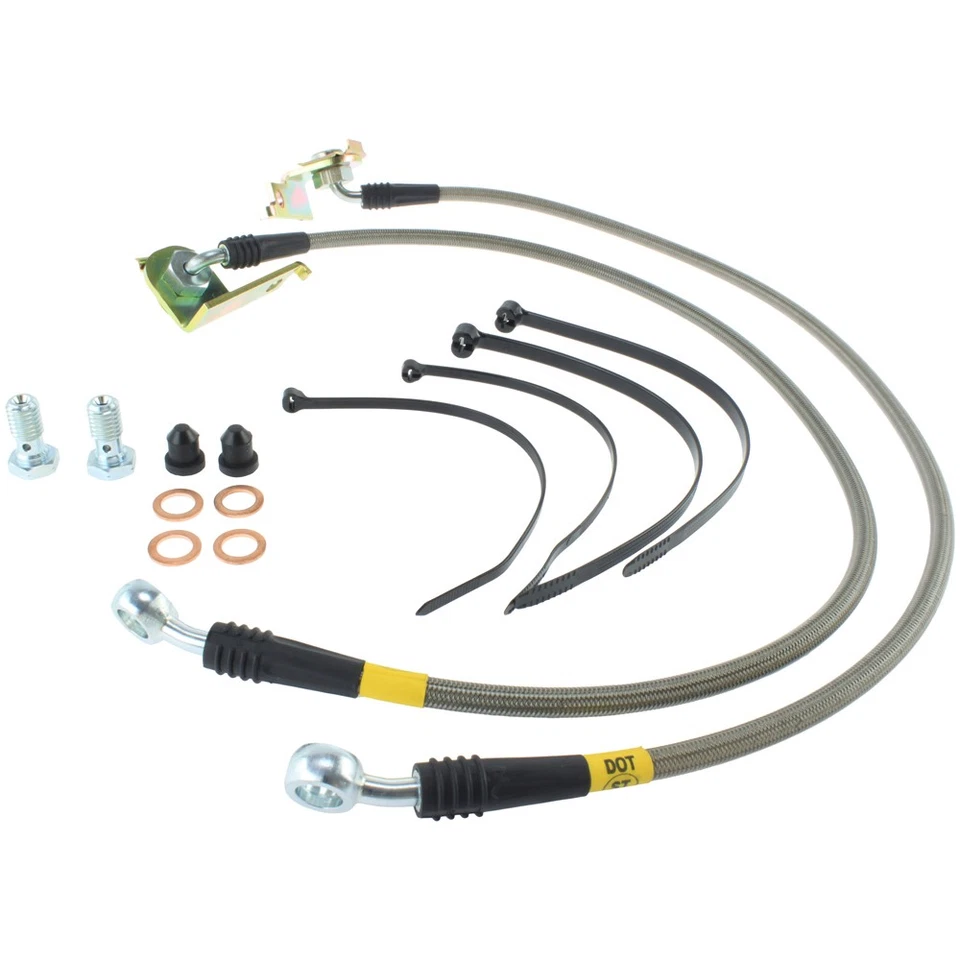 Kit de línea de freno trasero trenzado de acero inoxidable StopTech 950.63505 para Dodge Viper 2001-02 Foto 1 de 2