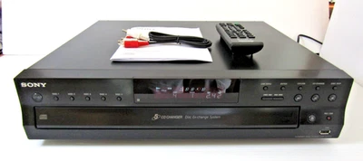 Sony CDP-CE500 5 Disc Changer CD to USB Recorder Player with Remote & RCA Cords - Image 1 of 4