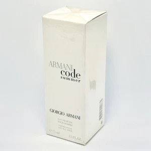 Armani Code Summer Pour Homme Giorgio Armani 2.5 fl oz /75 ml NIB Sealed Vintage - Picture 1 of 3