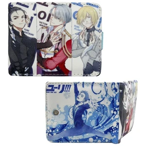 Neue Yuri Victor Yuri Performing YURI ON ICE zweifach faltbare Geldbörse Kreditkarte Brieftasche - Bild 1 von 2