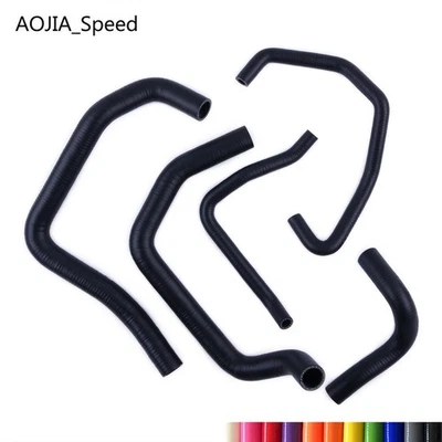 For 2005 2006 Kawasaki Ninja ZX6R ZX-6R ZX636C Silicone Radiator Hose Kit Black - Image 1 of 4