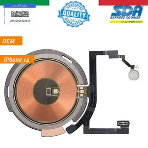FLAT ANTENNA NFC RICARICA WIRELESS + FLASH LUCE PER IPHONE 14 - Imagen 1 de 1